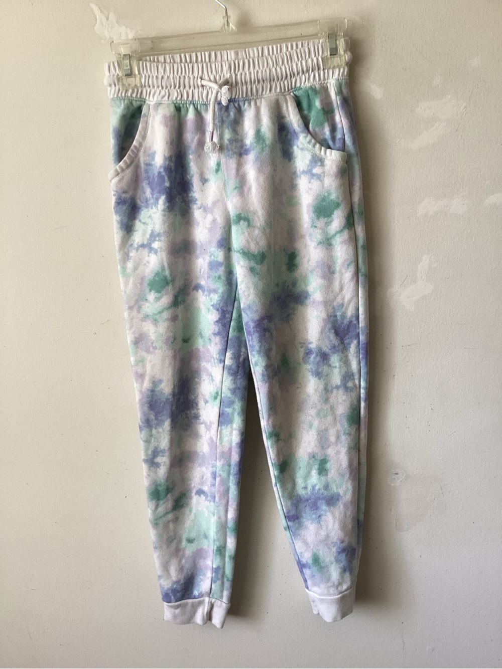 Cat & Jack Pastel Tie-Dye Joggers - Blue & Green